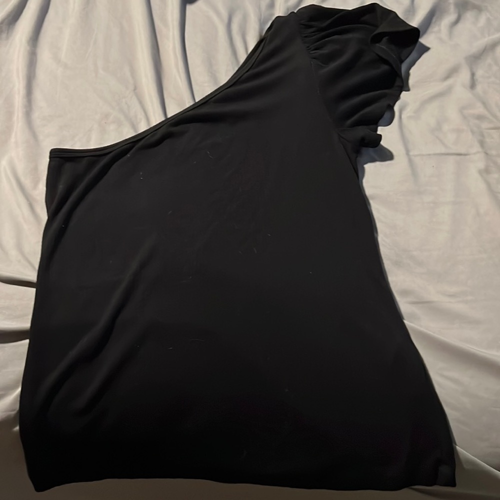 Banana Republic One Shoulder Cotton ribbed tee